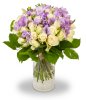 bouquet of roses with freesias Félicie