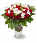bouquet of roses with freesias Albertina