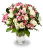 bouquet of roses with alstroemeria Manon