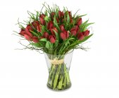bouquet of red tulips Martine