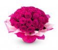 a bouquet of Évelyne roses