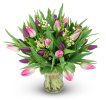букет тюльпанов фиолетово-розовый Белла