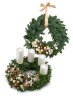 Advent wreath set Pearl