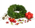Advent wreath for home creation traditional RED