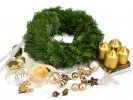 Advent wreath for home creation GOLD