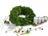 Advent wreath for home creation SILVER
