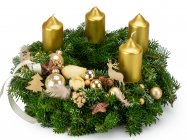 Advent wreath Gold