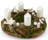Advent wreath Luxury White