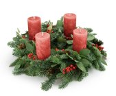 Advent wreath Luxury Red