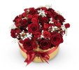 Box of flowers Red  Romance