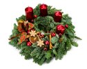 Advent wreath Tradiční červená