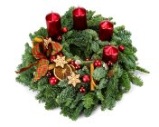 Advent wreath Tradiční červená